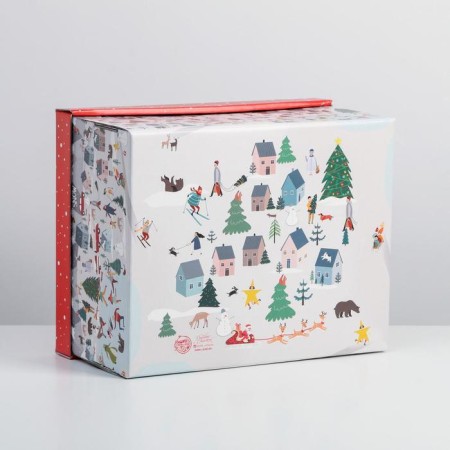 Folding box "Happy New Year", 31.2 x 25.6 x 16.1 cm, New Year-4