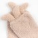 Women's terry terry minku with ears, beige color, size 36-39 (23-25 ​​cm)