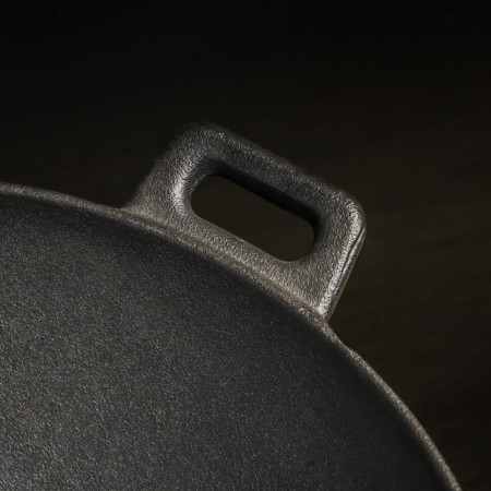 Frying pan-car cast-iron Magma "Hemming", 4 l, 37 × 9.5 cm, with a wooden lid-5