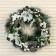 New Year's wreath d- 37 cm "Cozy fairy tale" Large flowers silver