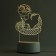 Acrylic lamp "Magic moments", 11.8 x 22 cm, model GBV-0121