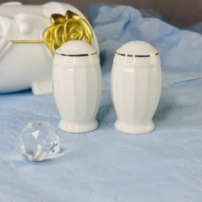 Set of salt shakers Lenardi Marzipan Grey, 2 pcs