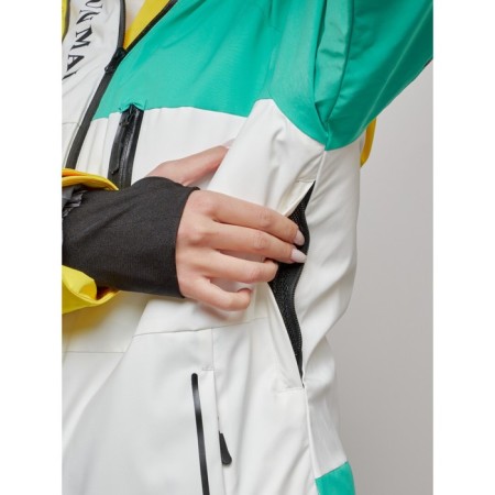 Ski suit female, size 42, yellow color-7