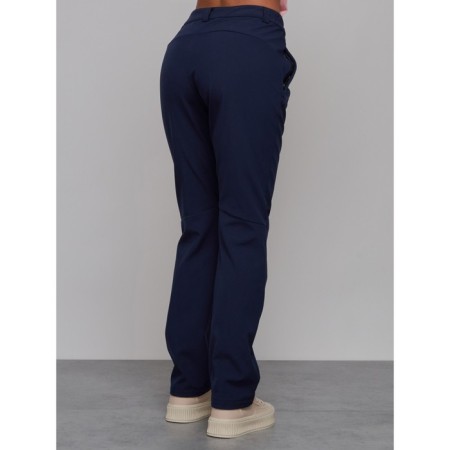 Sports female trousers, size 48, dark blue color-9