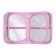 Penal 3 sections, tab inside, 140 x 210 x 40 mm, fabric, calligrata top block "kitten"