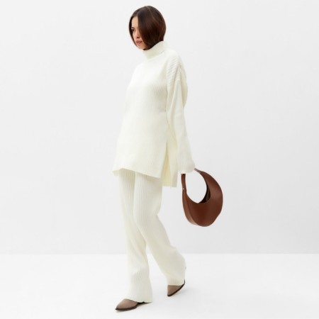 Women's costume mist (sweater and trousers), milk, p. L (48-50)-3