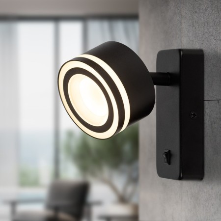 Lamp wall era WL49 BK, 83x125x130 mm, IP20, GX53, 15W, black color