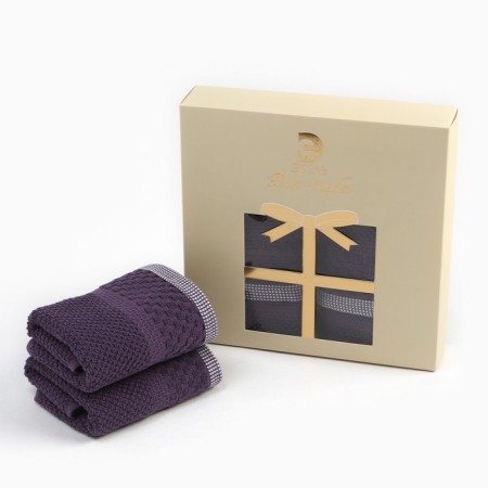 Set of towels Ethel "Royal" (2pc x 30x50 cm) 100% cotton, 450 g/m2-1