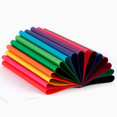 Color paper, A4, 16 sheets, 16 colors, non -nominated, bilateral, on paper, 48 g/m², Smeshariki-2