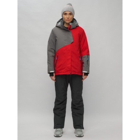 Ski suit female, size 56, red color-12