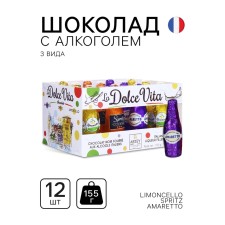 Конфеты шоколадные, набор, DOLCE VITA ассорти ликеров, 155 г