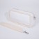 Bag Cross-Bodi with a zipper, white color