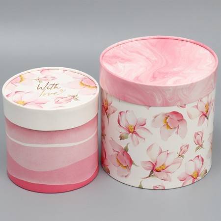 A set of hats 2 in 1, gift packaging, “With Love”, 13 x 13, 16 x 16 cm-1