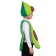 Avocado carnival costume, height 98-122 cm, 3-7 years old