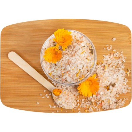 Bradex bath salt for a bath, with calendula flowers-3