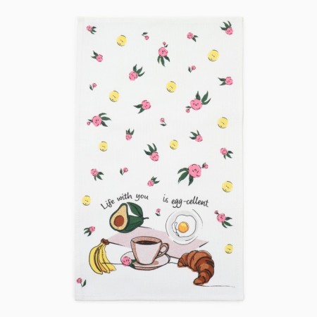 Catcelle kitchen. Dolyana "Life with You" 28x46 cm, Rogozhka, 100% HL, 160g/m2-1