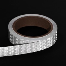 Reflective tape, self -adhesive, white, 2 cm x 8 m