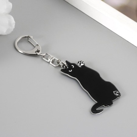 Acryl key a "black cat" 3.3x5 cm-1