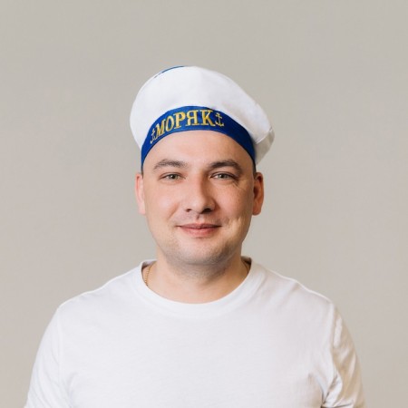 Берет «Моряк», с помпоном, взрослый, р-р. 60-1