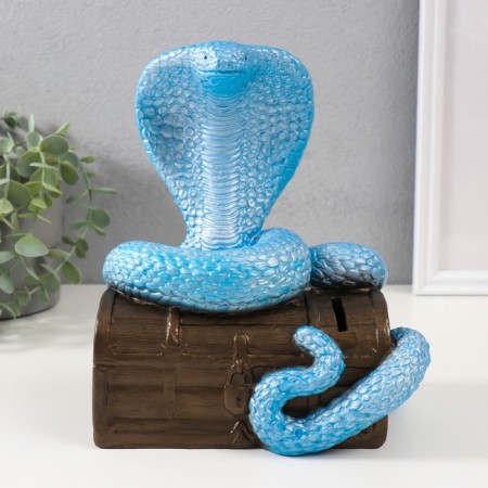 New Year's piggy bank "Cobra on the chest" 20 x 17 x 12 cm.-2