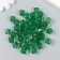 Plastic beads "Crystal polyhedron. Dark green" Transparent set of 20 g 1x1x1 cm