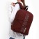 School textile school with lacing Fearless, 38x29x11 cm, brown