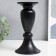 Summary Metal for 1 candle "Atmosphere" black matte 22x11.5x11.5 cm