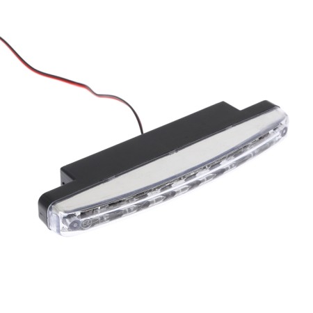 Daytime running lights, 12 V, 24 W, 8 LED, 6500 K, wire 80 cm, set 2 pcs-1