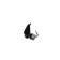 Mormyshka crap black, lime eyes + cube Granin silver, weight 0.73 g