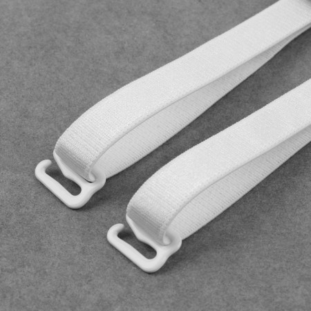 The straps of textile, cross -shaped, 1 cm, white color-3