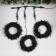 Garland "Clip-Light" 3 threads of 20 m, IP44, UMS, dark thread, 399 LED, glow blue, 8 modes, 24 V