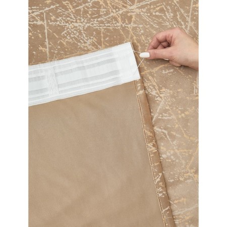 Decofest "Camo" curtain, size 200x280 cm, beige color-5