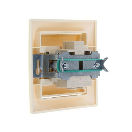 Coonsy switch Selena 8140, 10 A, 250 V, 1 key, hidden, ivory color-1