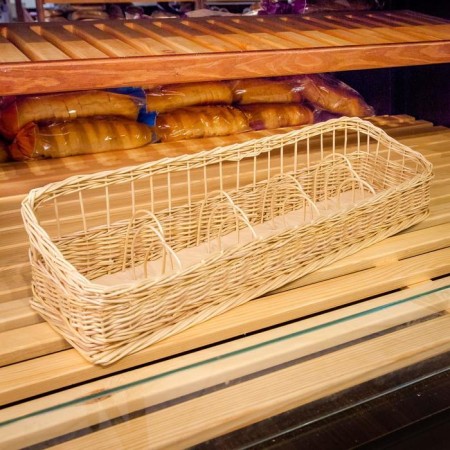 Trading tray “spices”, plywood, 5 sections, 60 × 15 × 5/13 cm, manual weaving, willow-5