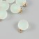 Acrylic Sharl Suspension "Shar" matte light green 2.1x1.6 cm