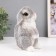 Figure "Rabbit No. 4 Gray" height 17.5 cm, width 11.5 cm, length 11.5 cm.