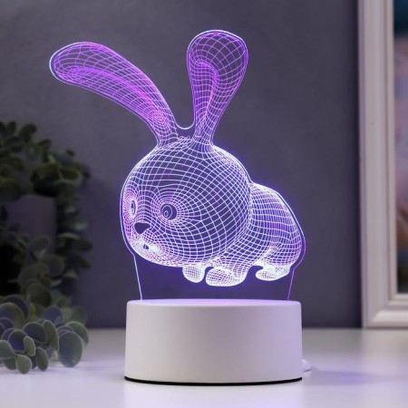 Lumber "Rabbit" Led RGB from the network 9.5x14x19 cm Risalux