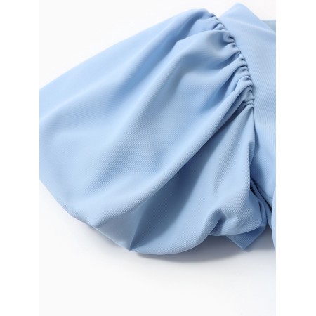 Платье для девочки, MINAKU :Party Dress, цвет голубой, рост 104 см-2