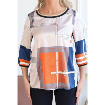 Female jumper, size 44, orange color-11
