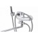 FAUZT FZS-814-115 bathtub mixer, single-leaf, pour 340 mm, watering can, chrome