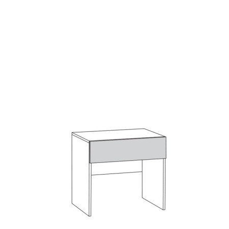 Linda Tumba, 600x436x550, Dub Sonoma/White-1