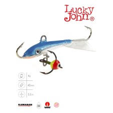 Balancir Lucky John Fin 3 + tee, 4 cm, color 15h blister