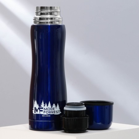Thermos Mode Forrest, 500 ml, blue, retains heat 10-12 hours-2