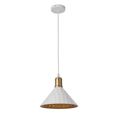 Lamp "Chekaka" E27 40W White-gold 24x24x17-117 cm