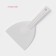 Confectionery spatula with a handle of a share, 16.5 × 9.5 cm, white color