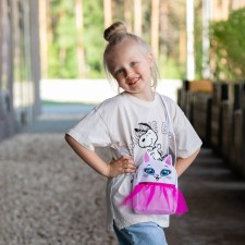 Сумка детская для девочки с фатином "Кошечка"