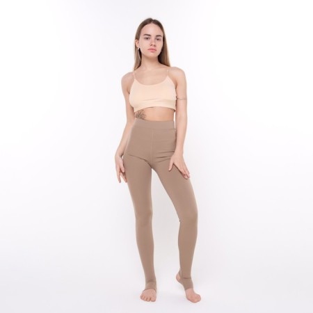 Female leggings, coffee color, size 44 (s)-2