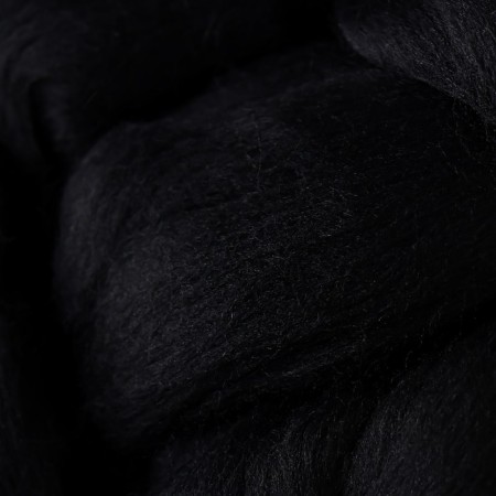 Fasting wool 100% thin merino wool 100g (02 black)-2