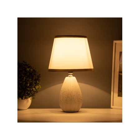 Table lamp "Tenderness" 1x40W E14 white/gold 20x20x34cm-1