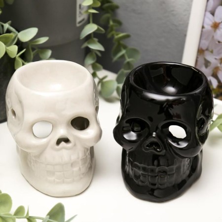 Aroma lamp ceramics "Skull" mix 9x9x7.3 cm